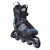 K2 Power 90 | Inline Skates | schwarz-blau inklusive Ersatz Bremsgummi