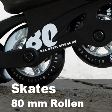 Damen Inliner mit 80mm Rollengröße / Rollendurchmesser