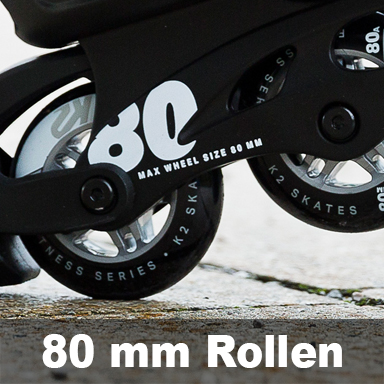 Herren Inliner mit 80mm Rollengröße / Rollendurchmesser