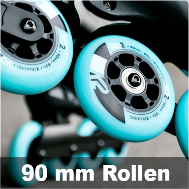 Damen Inliner mit 90mm Rollengröße / Rollendurchmesser