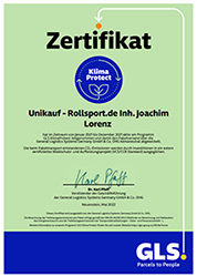 Rollsport.de - GLS KlimaProtect Versand Zertifikat