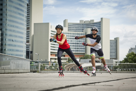 Trainings Inlineskater - Inline Marathon Vorbereitung