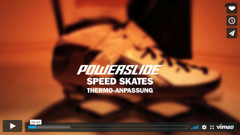 Powerslide Speedskates Wärmeanpassung